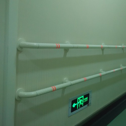 无障碍走廊扶手 不锈钢圆形防撞扶手 卫生间洗手池专用扶手安装