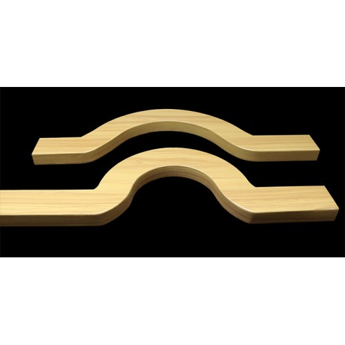 弧形木纹铝方通