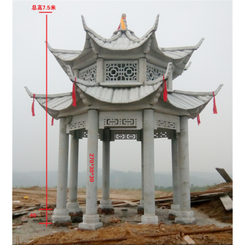 花岗岩石雕凉亭