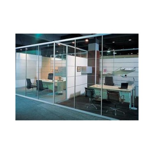 一格通透式单层玻璃隔墙