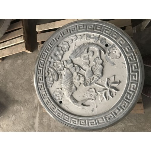 石刻井盖图案 传统古城用的井盖