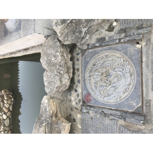 石刻井盖图案 传统古城用的井盖