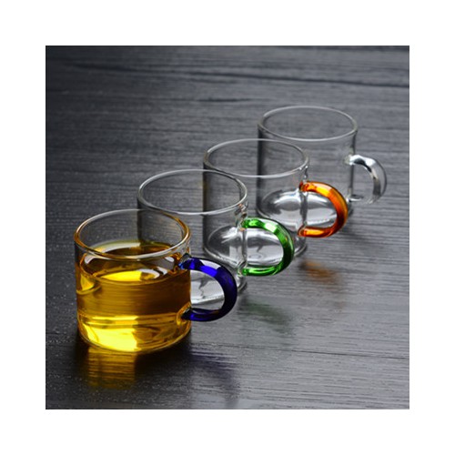 高硼硅玻璃小茶杯带把