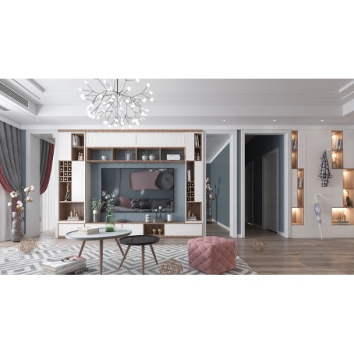 客厅效果图定制