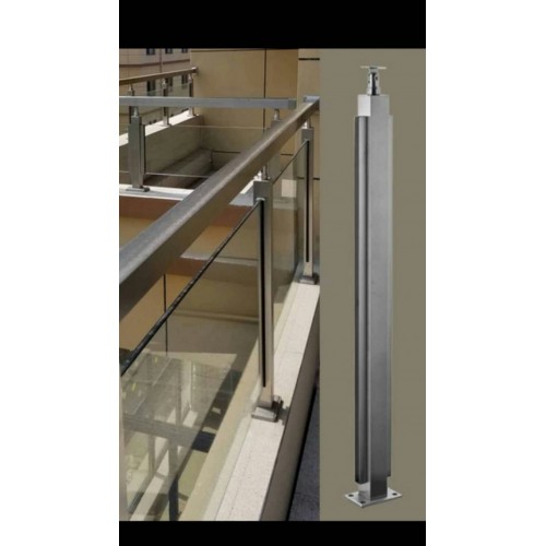 玻璃卡槽扶手管立柱 玻璃卡槽立柱价格