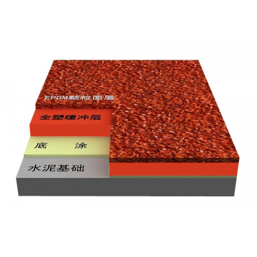 全塑型塑胶跑道
