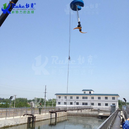 漂浮河道治理立式环流浮筒潜水搅拌机推流式浮筒搅拌机