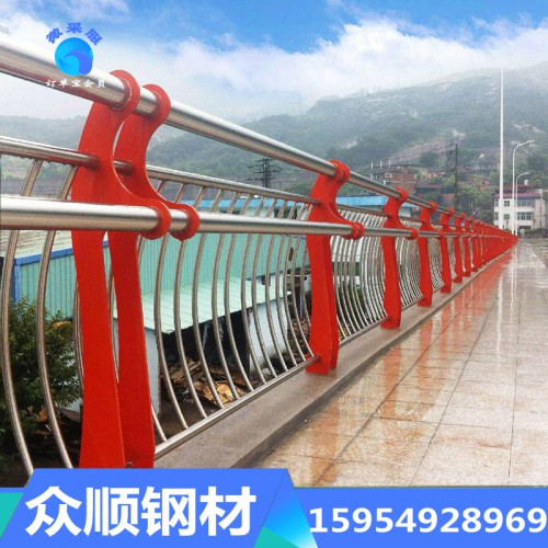 桥梁护栏 不锈钢桥梁护栏 灯光 防撞桥梁护栏价格