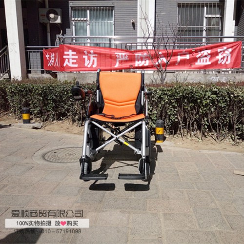 美利驰电动轮椅P108锂电池老年人智能代步车可折叠包邮