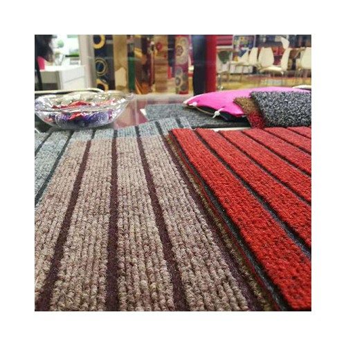 地毯专业生产针刺无纺条纹地毯 多种颜色条纹地毯