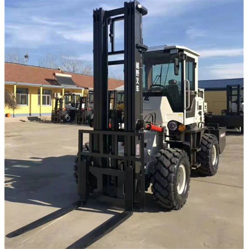 四驱越野叉车厂家 宁河越野叉车价格  侧翻油缸叉车一机多用