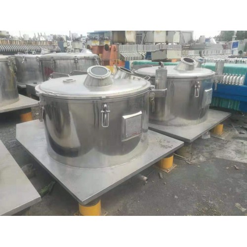 二手平板刮刀下卸料离心机 全自动平板吊袋离心机