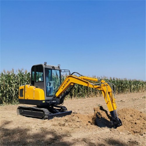 迪庆微型挖掘机 标配小挖机 履带挖沟机莱丰生产厂家雪