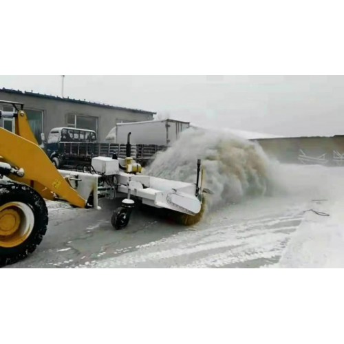 928装载机改装除雪滚刷 滚刷斜扫除雪机 高效除冰雪设备