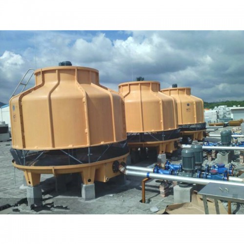 圆形逆流式玻璃钢冷却塔 冷却塔配件 河北龙轩环保欢迎选购