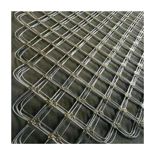 边坡绿化挂网 镀锌钢丝绳网 客土喷播挂网 格栅网