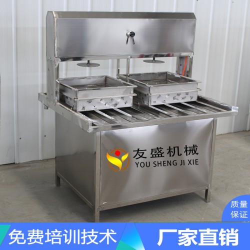 厂家直销商用自动豆腐机 不锈钢豆腐机生产设备 大型豆腐生产线
