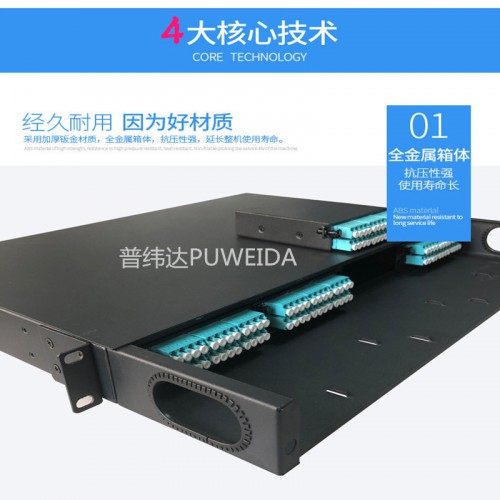 1U高密度MPO光纤配线架