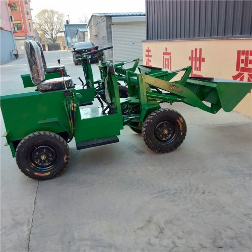 吉林原地旋转小铲车 四驱电动铲车 电瓶小铲车雪