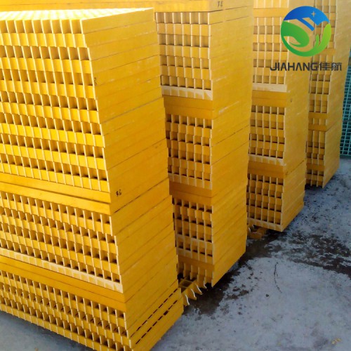 江苏异形楼梯防滑踏步格栅板 耐腐防滑玻璃钢格栅板可定制