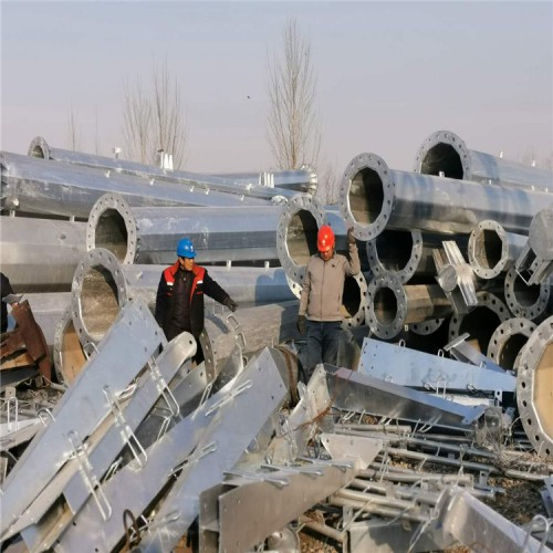 电力钢杆厂家定制66KV热镀锌钢管杆【国网入围厂家】