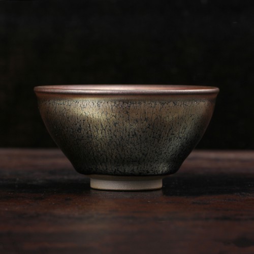 建阳建盏茶叶茶器黑瓷油滴