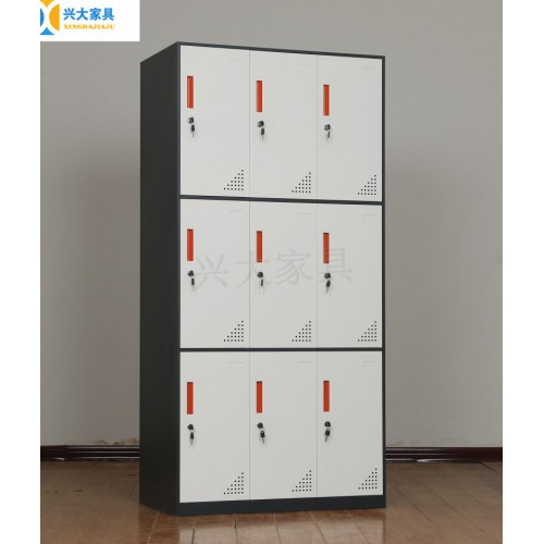 铁皮柜 9门薄边文件柜 铁皮文件柜 兴大厂家批发 厂家直销