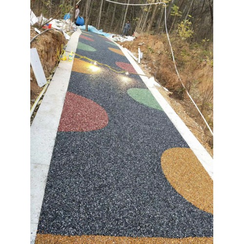 透水胶粘石 胶粘石地坪