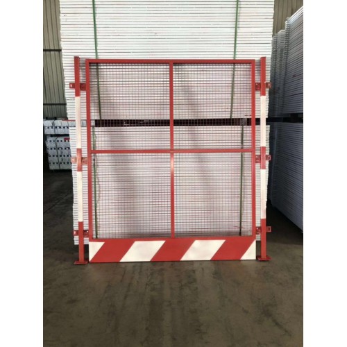 楼层电梯井口防护栏 楼层洞口安全网 施工楼层人货梯电梯安全门