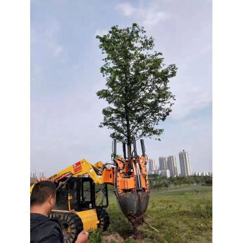 2020新型挖树机 四瓣式起树机 履带式移树机 一分钟一棵树