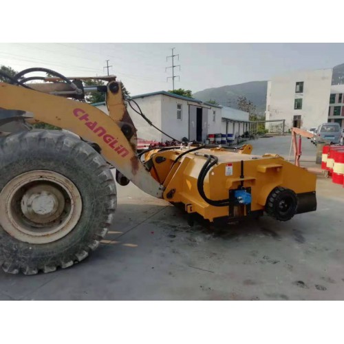 港口铲车清扫 装载机改扫路车 装载机前置清扫器 滑移扫地器