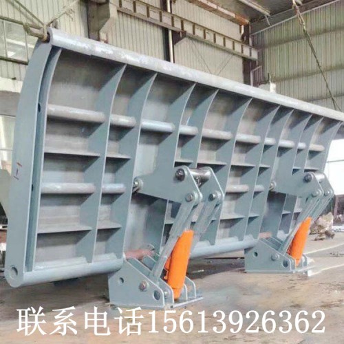 联动液压坝 联动升降坝 合页活动坝 海鹰水利 合页坝原理