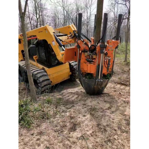 外租赁四瓣式挖树机 移树断根机 多功能移苗机