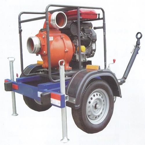 6寸牵引式水泵 中型双联泵 排水泵车