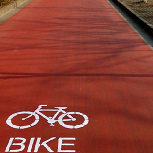 彩色陶瓷颗粒防滑路面