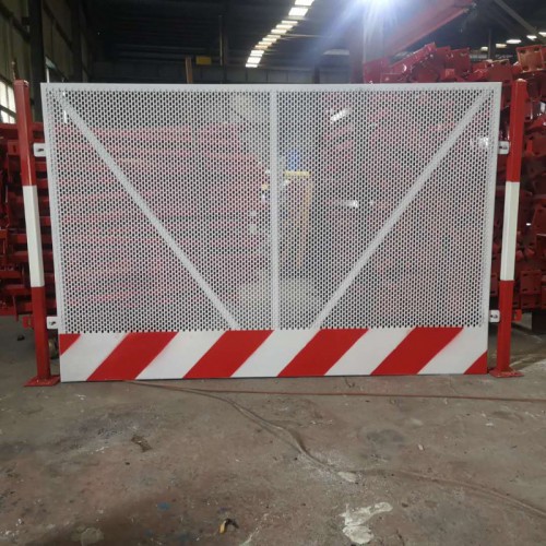 冲孔板施工临边围挡 基坑临边护栏 楼层阳台临边安全防护