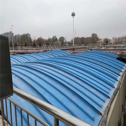 污水池池体加盖 大跨度污水池池体加盖 拱形污水池玻璃钢盖板