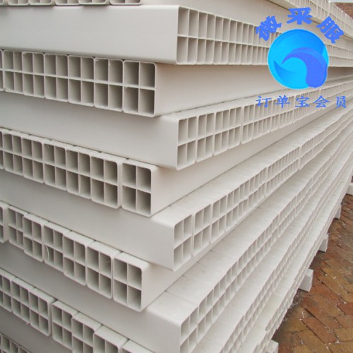 PVC七孔格栅管 单孔四孔九孔格栅管 塑合金方孔管