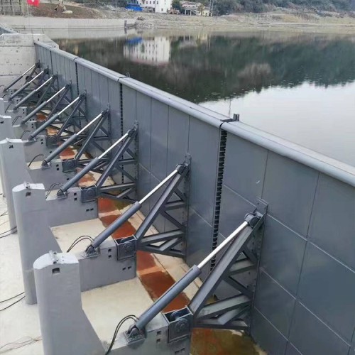 景观坝  液压钢坝闸门  液压翻板钢坝闸 崇鹏现货销售