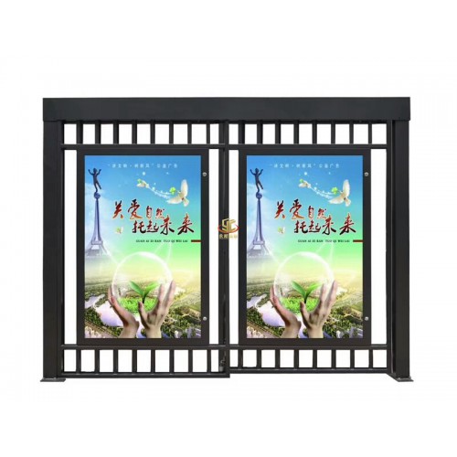 永昶岗亭智能门小区大门物业大门遥控人脸识别定做厂家直销