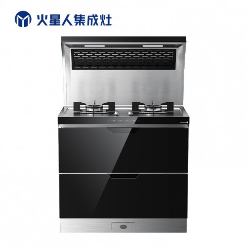 烘干柜集成灶 不锈钢台面烟灶烘一体式