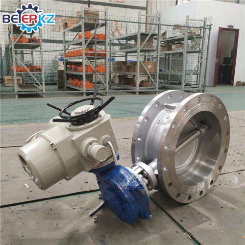 D943H硬密封三偏心电动蝶阀 不锈钢智能调节型电动蝶阀