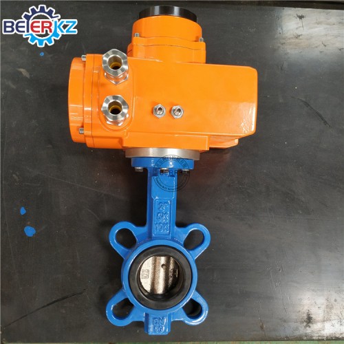 电动蝶阀 防爆开关型对夹蝶阀