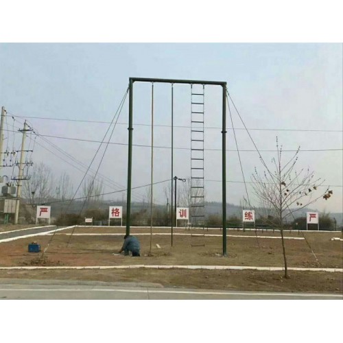 训练场爬绳杆价格，部队爬杆爬绳攀爬架