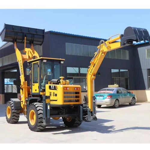 挖掘机式装载机  莱丰 厂家定做两头忙装载机 厂家报价