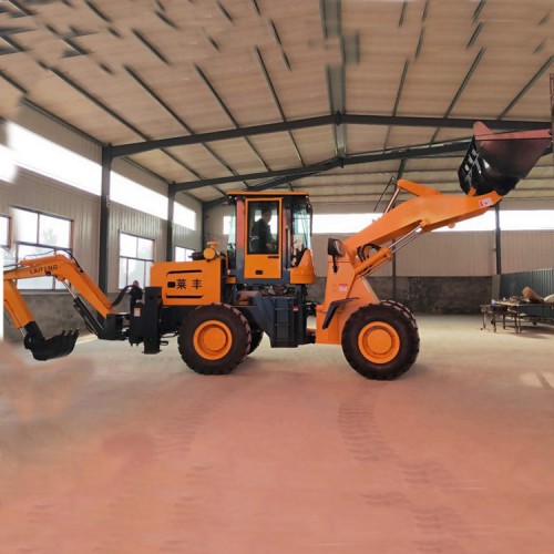 挖掘机式装载机厂家  莱丰 全角度旋转两头忙装载机 厂家供应
