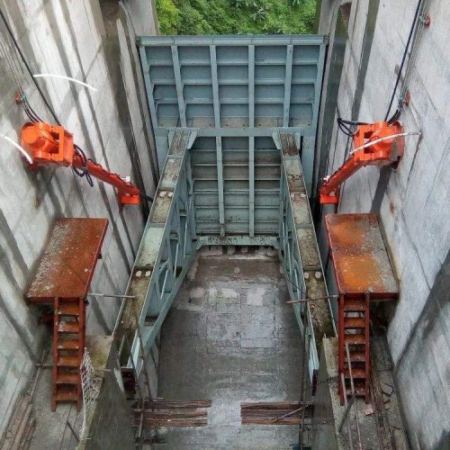 海鹰 钢制闸门 HXZ型弧形钢闸门 厂家直销多规格启闭机闸门