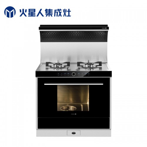 一体式蒸箱无油烟集成灶
