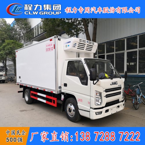 国六江铃顺达4.2米厢式冷藏车冷冻车