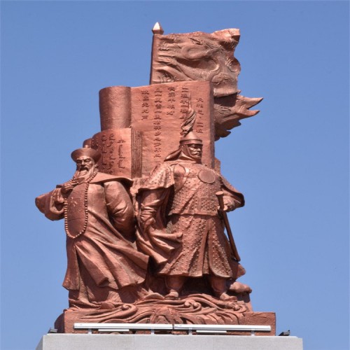 抗战主题雕塑 仿铜红军雕塑